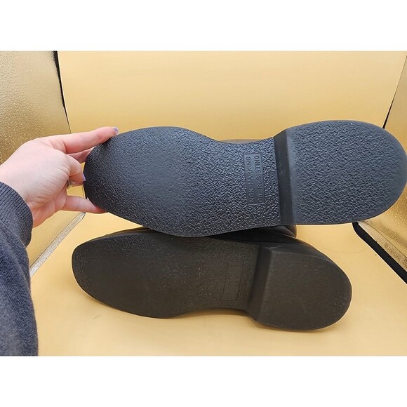 VTG Field & Stream Black Leather Insulated Boots Zip Side Almond Toe Men Sz 10EE - Picture 10 of 11